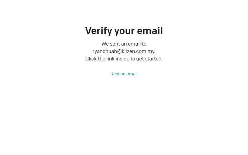 You will receive a verification email n awhile, please check your spam email folder if haven't receive it after a while.
