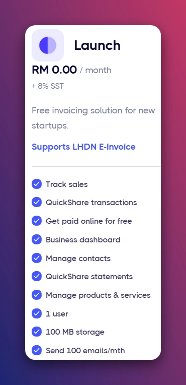 Bukku Launch Plan FREE e-invoicing solution